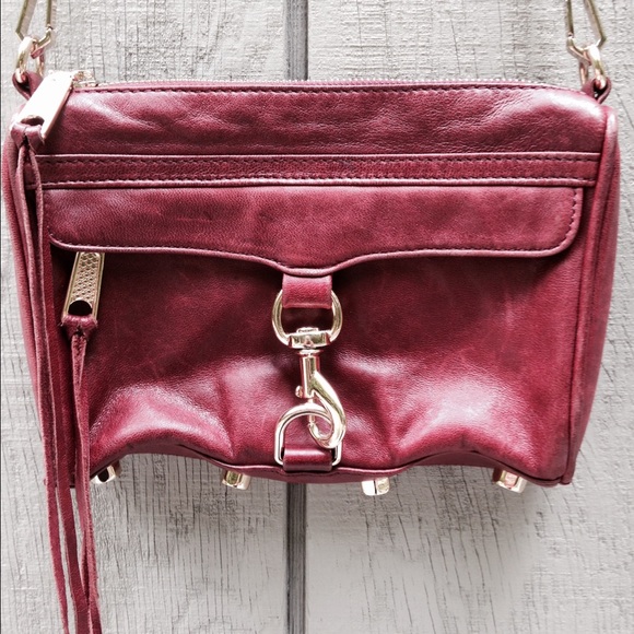 REBECCA MINKOFF Burgandy Mini MAC - Picture 2 of 6